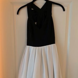Nordstrom brand black and white dress with bow